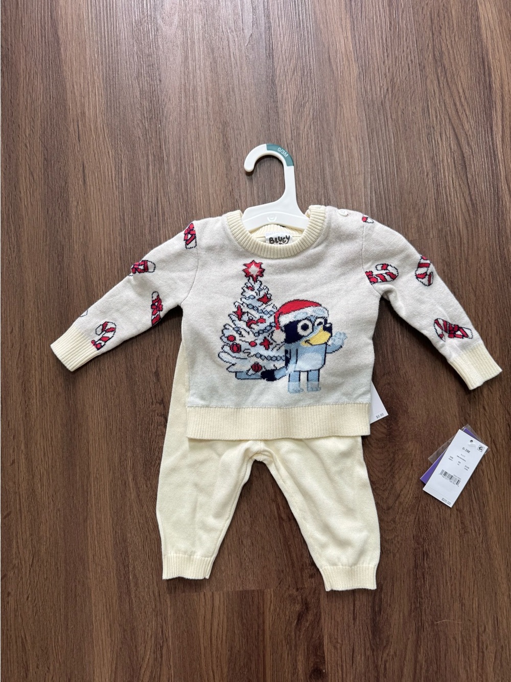 Bluey Christmas Sweater Knit Set